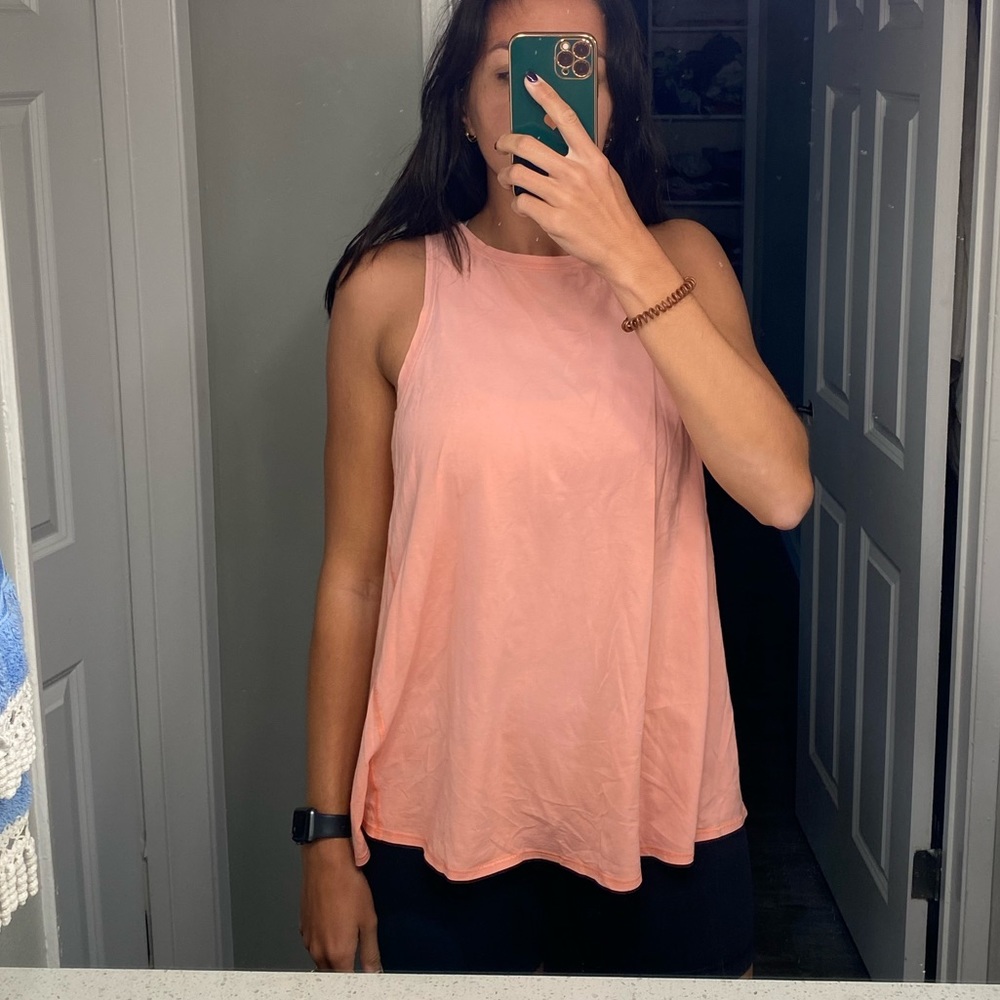 Coral Lululemon Adjustable Tank (size 6)